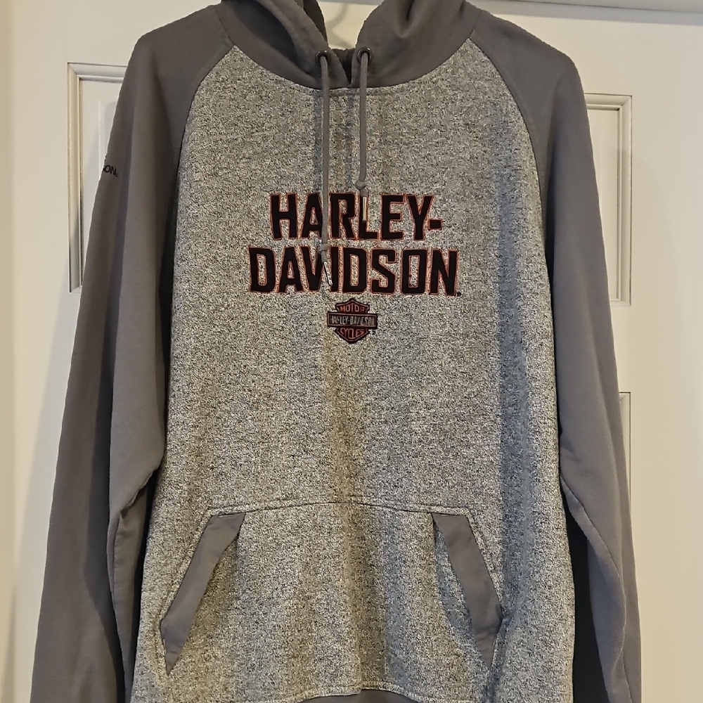 Harley-Davidson Two-Tone Gray Men's Hoodie